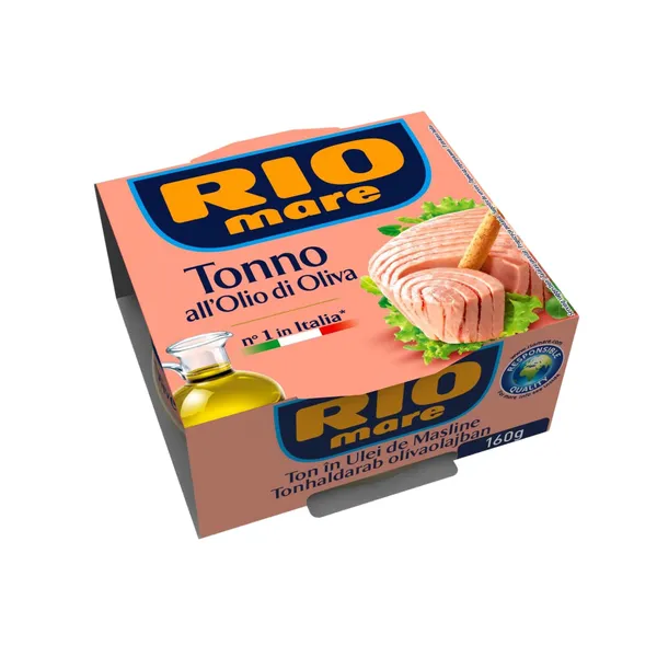 Tuno pjausnys alyvuogių aliejuje RIO MARE, 160 g