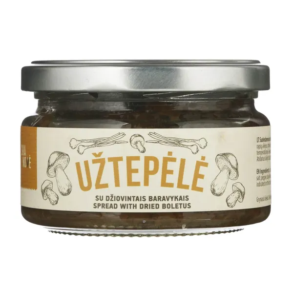 Užtepėlė su džiovintais baravykais SKANOVĖ, 190 g