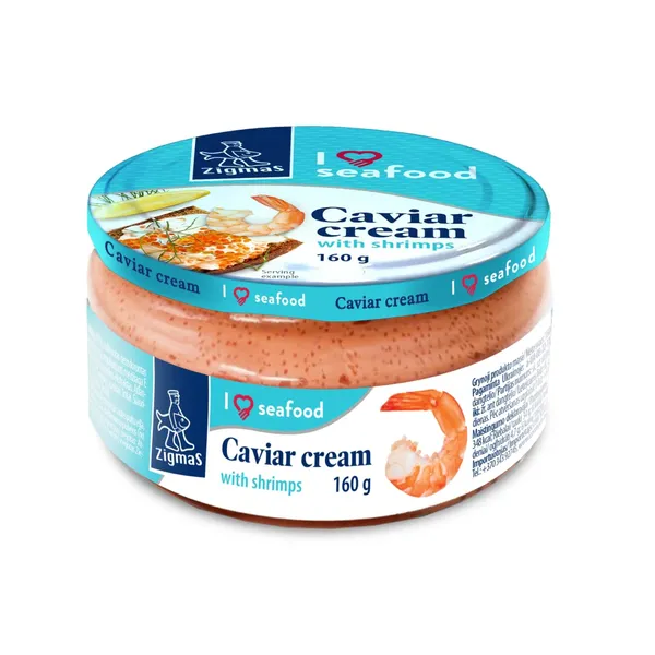 Ikru smēriņš Zigmas ar garnelēm 160g