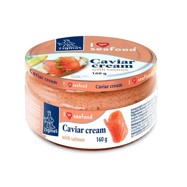 Ikru smēriņš Zigmas ar lasi 160g