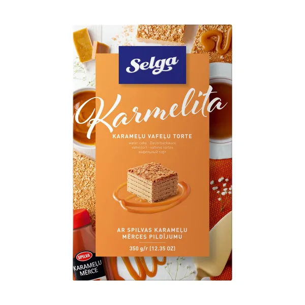Vafeļu torte Staburadze Karmelita 350g