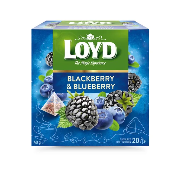 Vaisinė arbata su mėlynėmis ir gervuogėmis LOYD, 20 pak.