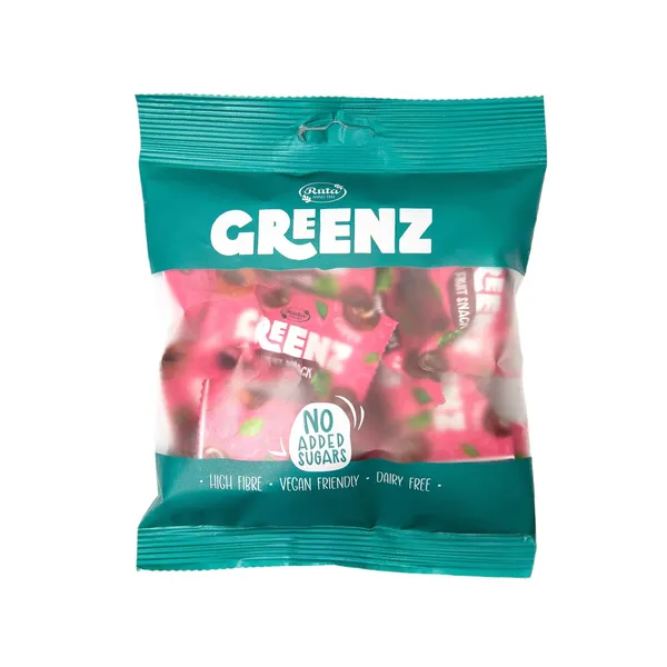 Vaisių ir sėklų užkandžiai su vyšniomis GREENZ CHERRY, 110 g