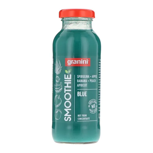 Obuolių-bananų-persikų-abrikosų vaisių kokteilis GRANINI BLUE, 250ml