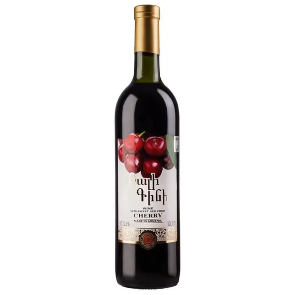 Pusiau saldus vyšnių vynas CHERRY 12,5% 0,75L