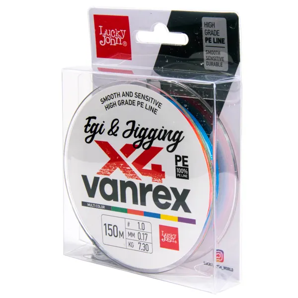 Valas pintas Lucky John Vanrex X4 Egi & Jigging Multi 150m