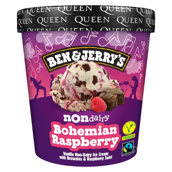 Veganiški valgomieji ledai BEN & JERRY'S BOHEMIAN RASPBERRY, 465 ml / 403 g