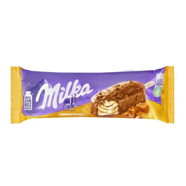 Saldējums Milka Karameles kraukšķis 90ml/62g