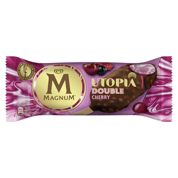 Valgomieji ledai su vyšniomis ir grietinėle MAGNUM DOUBLE CHERRY, 85 ml / 71 g