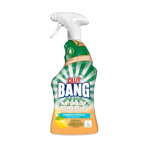 Purškiamasis vonios kambario valiklis Cillit Bang Naturally Powerful, 750 ml