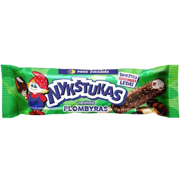 Glaistytas vanilinis plombyras NYKŠTUKAS su migdolais, 80 ml / 63 g