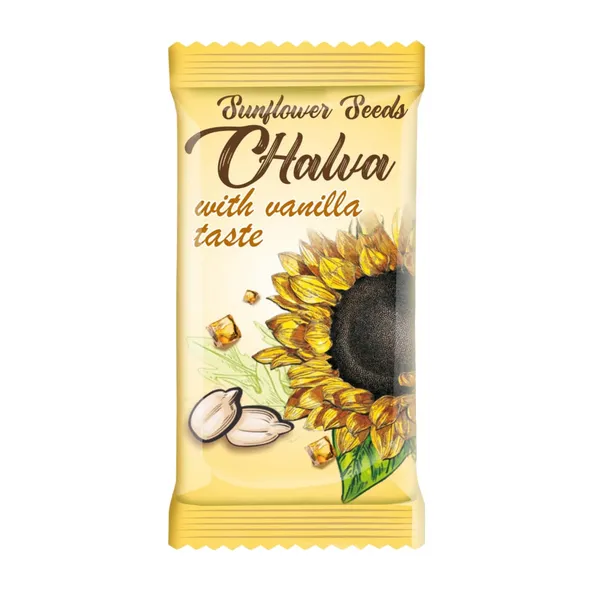 Vanilės skonio saulėgrąžų chalvos saldainiai, 1 kg
