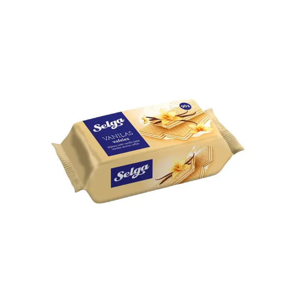 Vanilės skonio vafliai SELGA, 90 g