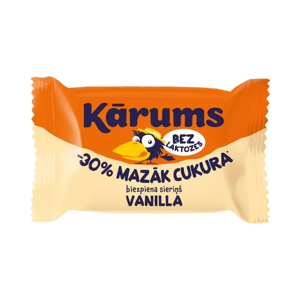 Vanilinis sūrelis KARUMS, be laktozės, 30 % mažiau cukraus, 40 g