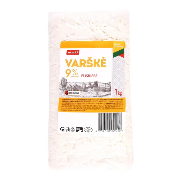 Varškė RIMI, 9 % riebumo, 1 kg