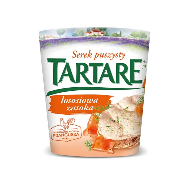 Tepamas varškės kremas su lašiša ir krapais TARTARE, 140 g
