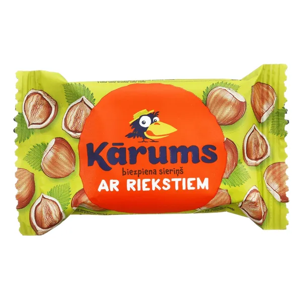 Varškės sūrelis su riešutais KARUMS, 45 g