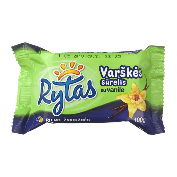 Varškės sūrelis su vanile RYTAS, 7,5 % rieb., 100 g