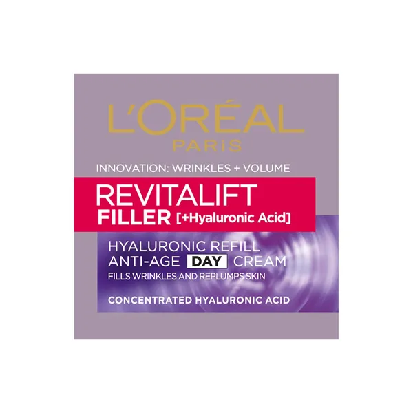 Veido dieninis kremas L'OREAL REVITALIFT HA FILLER, 50 ml