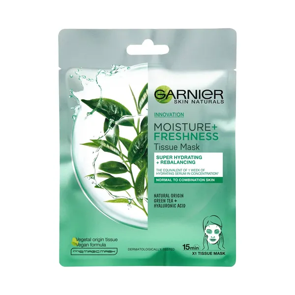 Veido kaukė GARNIER MOISTURE + FRESHNESS, 32 g