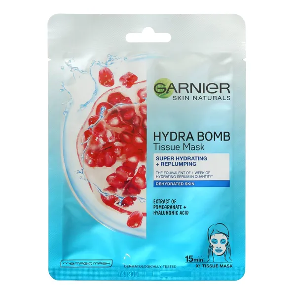 Veido kaukė GARNIER SKIN NATURALS HYDRA BOMB, 32 g