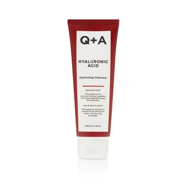 Drėkinamasis veido prausiklis su hialurono rūgštimi Q+A, 125 ml