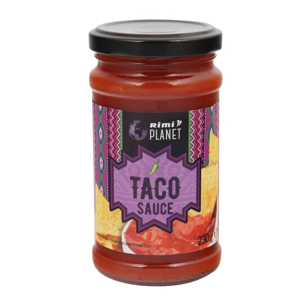 Vidutinio aštrumo TACO padažas RIMI PLANET, 230 g