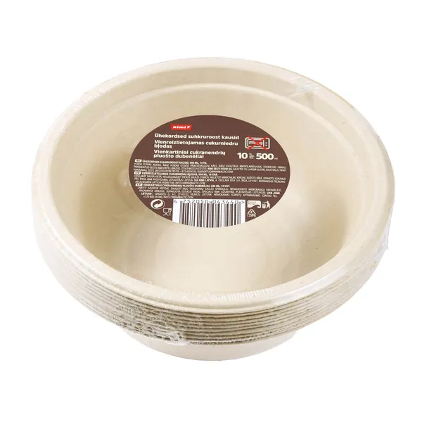 Vienreizl.cukurn.bļodas Rimi 500ml 10gab