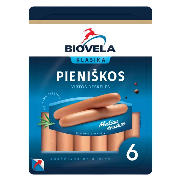 Virtos pieniškos BIOVELOS dešrelės, a. r., 260 g