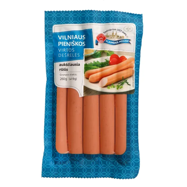 Virtos VILNIAUS pieniškos dešrelės, a. r., 260 g