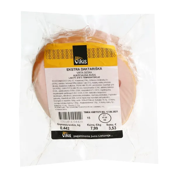 Virta EKSTRA DAKTARIŠKA dešra VIKIS, a. r., 1 kg