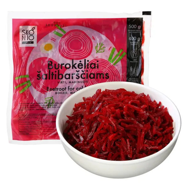 Virti, marinuoti burokėliai šaltibarščiams SKONIO LINIJA, 500 g