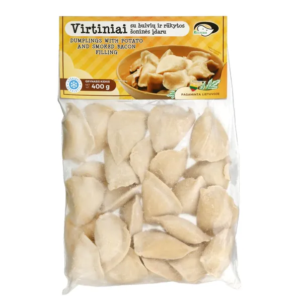 Šaldyti virtiniai su bulvių ir šoninės įdaru RESTERA, 400 g