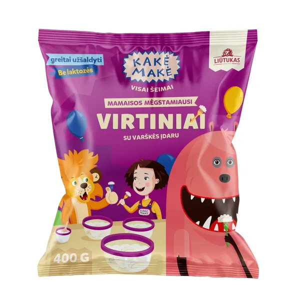 Virtiniai su varške be laktozės KAKĖ MAKĖ, 400 g