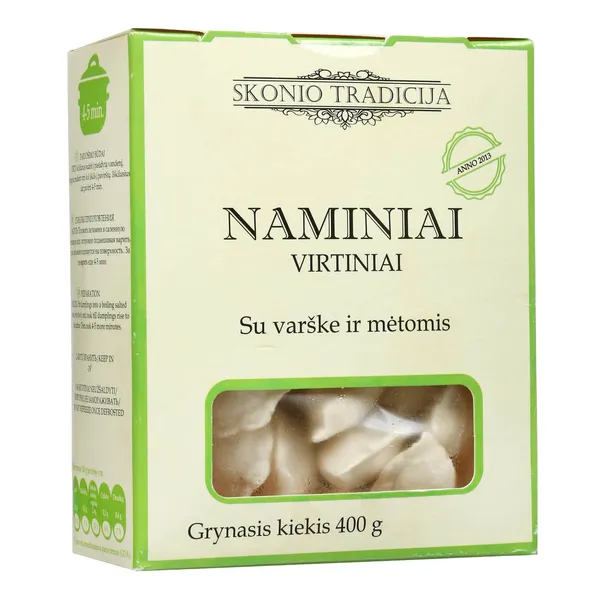 NAMINIAI virtiniai su varške ir mėtomis SKONIO TRADICIJA, 400 g