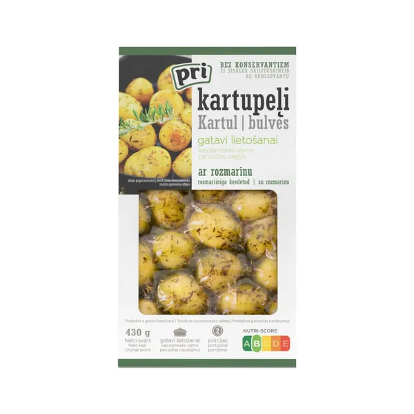 Virtos bulvės su rozmarinu READY TO EAT, 430g