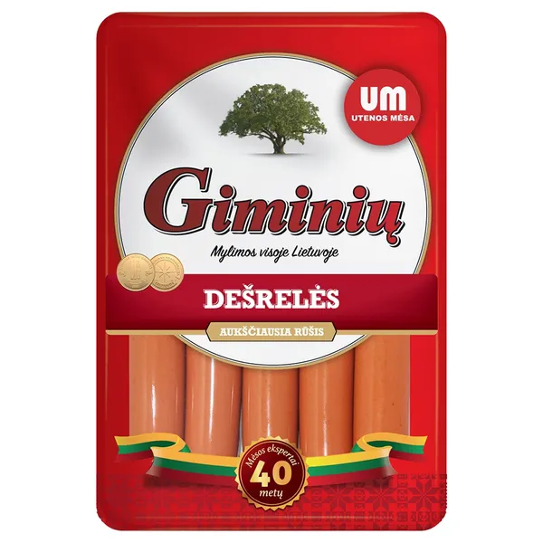 Virtos GIMINIŲ dešrelės, a. r., 260 g