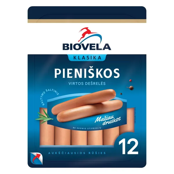 Virtos pieniškos BIOVELOS dešrelės, a. r., 520 g