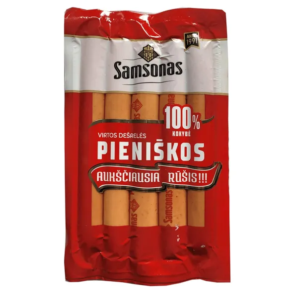 Virtos pieniškos SAMSONO dešrelės, a. r., 310 g