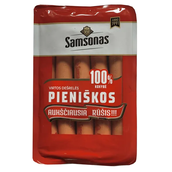 Virtos dešrelės SAMSONO pieniškos, a.r., 620 g