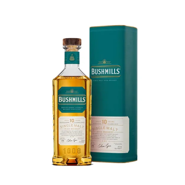 Viskis BUSHMILLS SINGLE MALT 10 Y.O., 40 %, 0,7 l