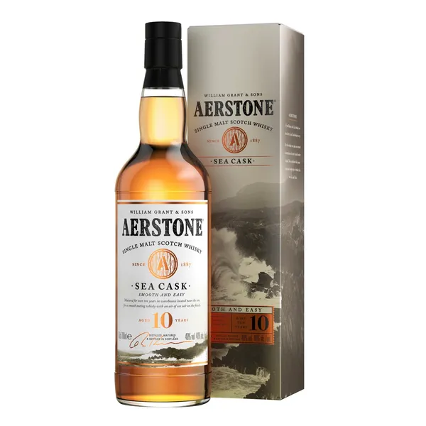 Vieno salyklo škotiškas viskis AERSTONE Sea Cask 10 YO dėžutėje, 40 %, 0,7 l