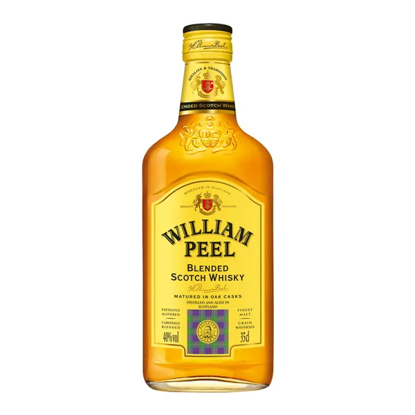 Viskis WILLIAM PEEL BLENDED SCOTCH 40%, 350 ml
