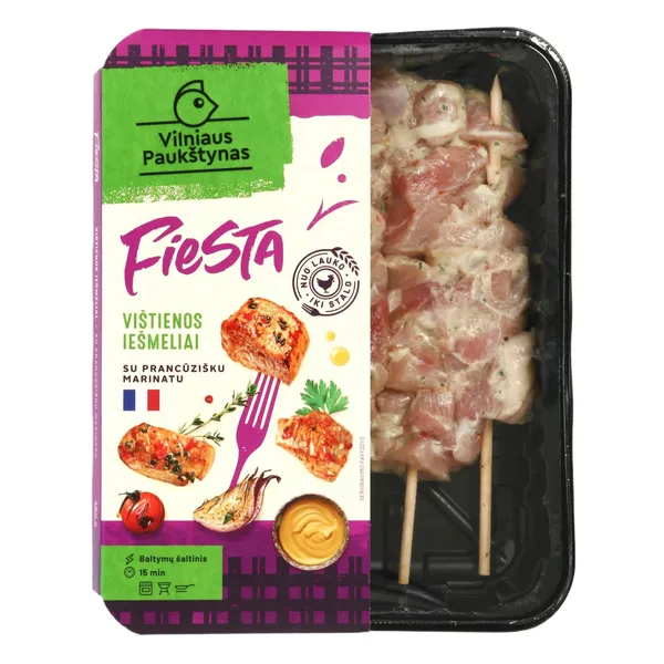 Vištienos iešmeliai su prancūzišku marinatu FIESTA, 480 g
