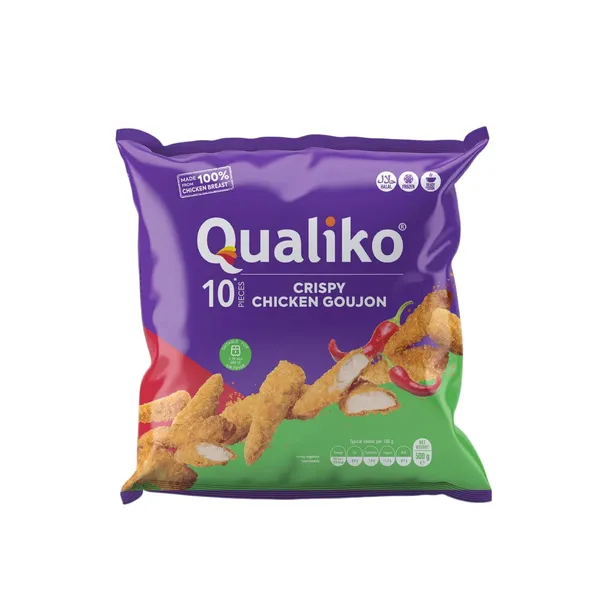 Vištienos juostelės su kukurūzų dribsniais QUALIKO GOUJON, 500 g