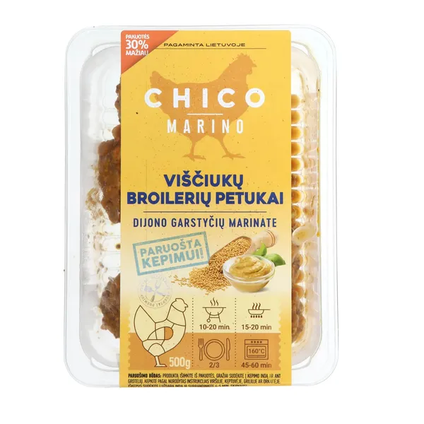 Vištienos petukai Dižono garstyčių marinate, CHICO MARINO, 500 g