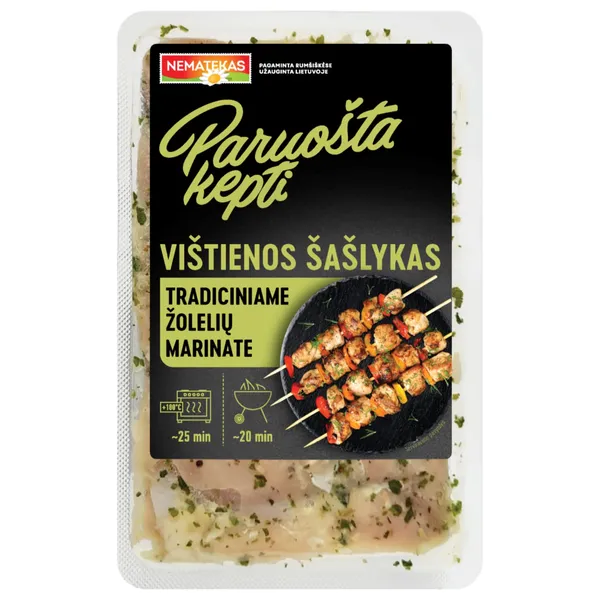 Vištienos šašlykas tradiciniame žolelelių marinate PARUOŠTA KEPTI, 700 g