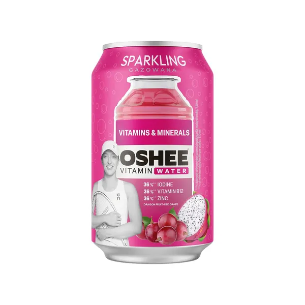 Vitaminizuotas gazuotas vanduo OSHEE su vitaminais ir mineralais, 330 ml