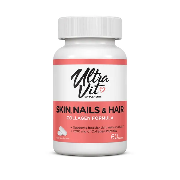 Maisto papildas ULTRAVIT Skin, nails & hair 60 vnt. pailgų tablečių