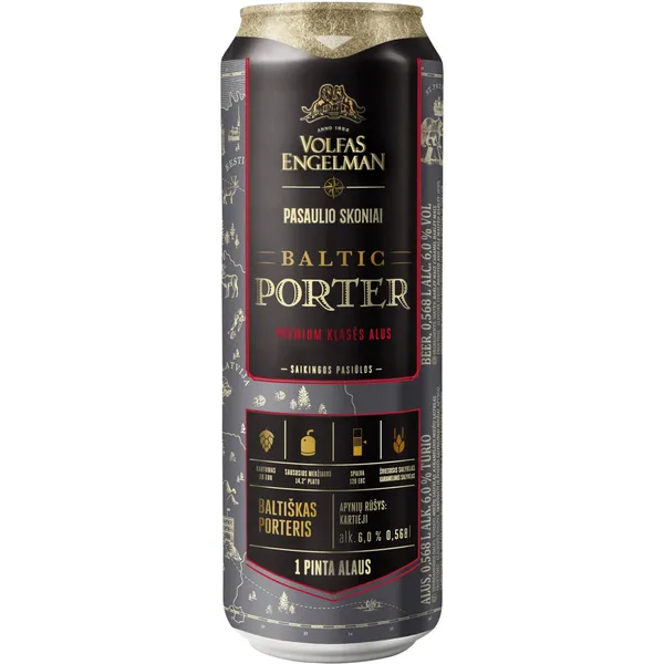 Alus V.E. BALTIC PORTER 6,0%, 568 ml